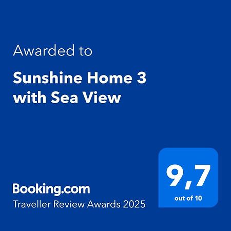 Sunshine Home 3 With Sea View Alepou Zewnętrze zdjęcie